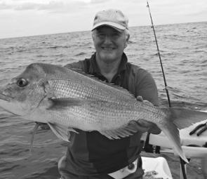 Snapper like this always get anglers excited and they are around out from Caloundra at the moment.